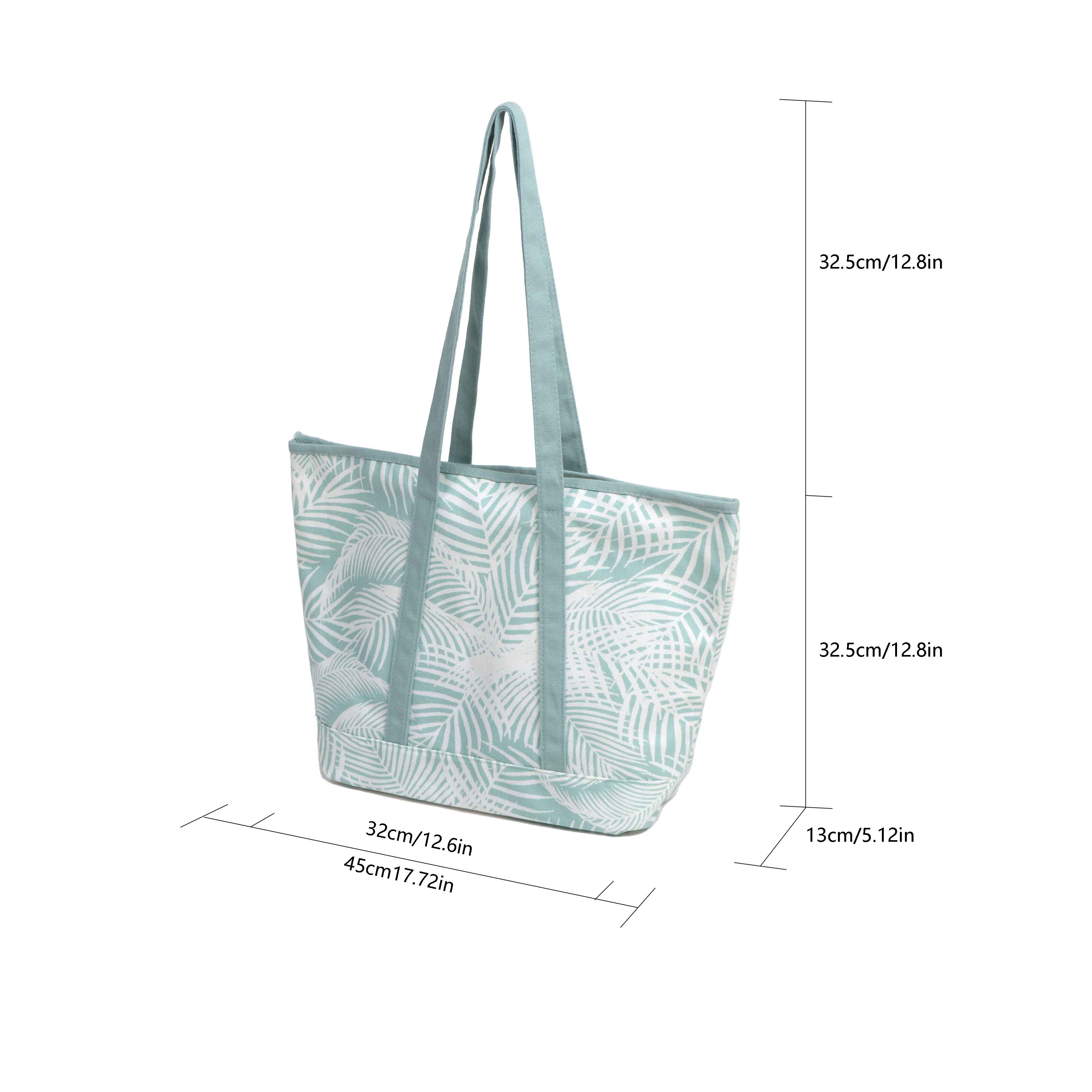 Printed RPET Open-Top Tote Bag