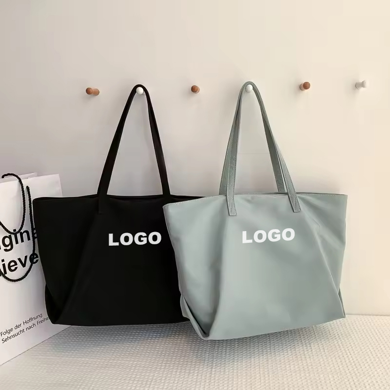 Custom Logo Nylon Shoulder Tote Bag