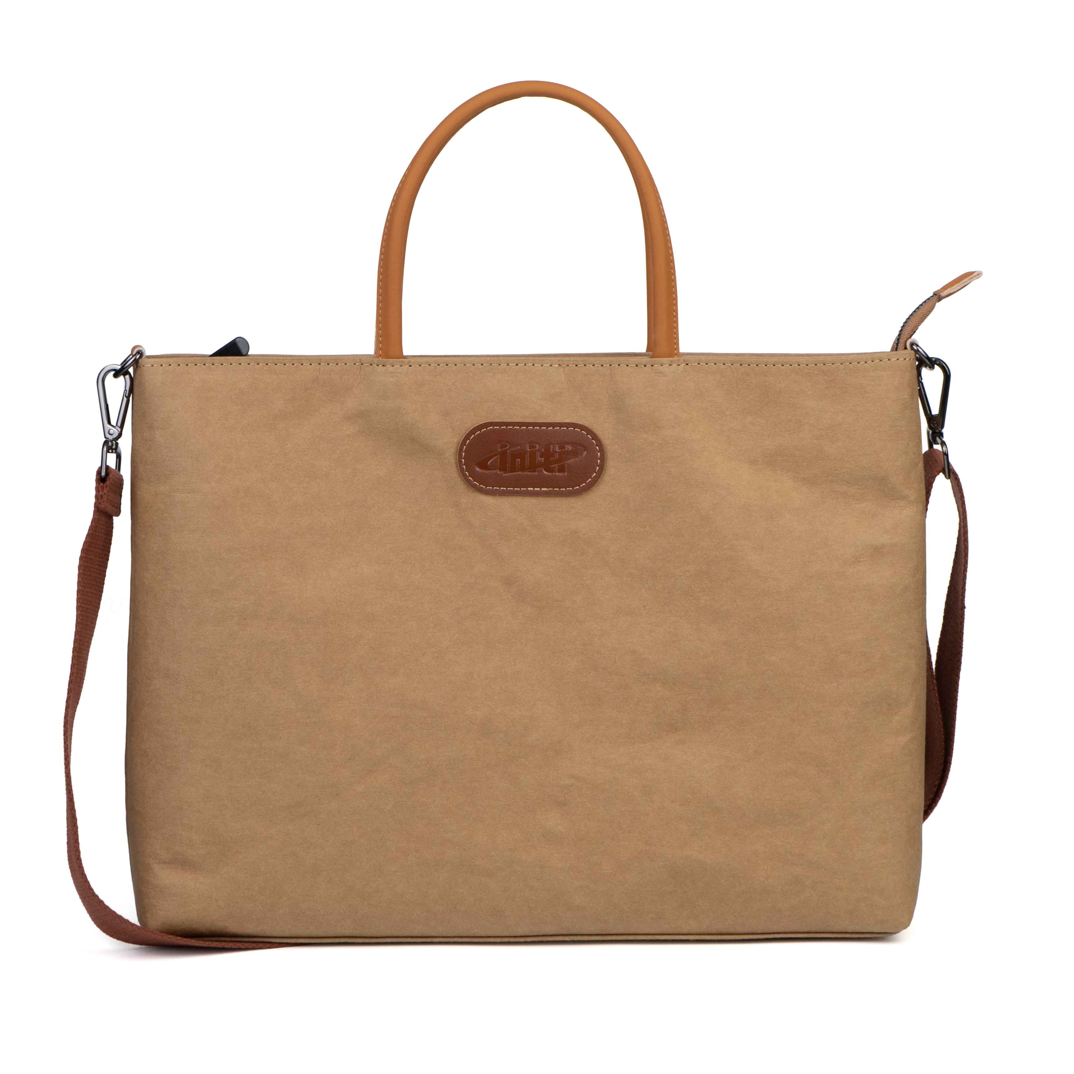 Laptop Tote Bag with Zipper and Detachable Shoulder Strap