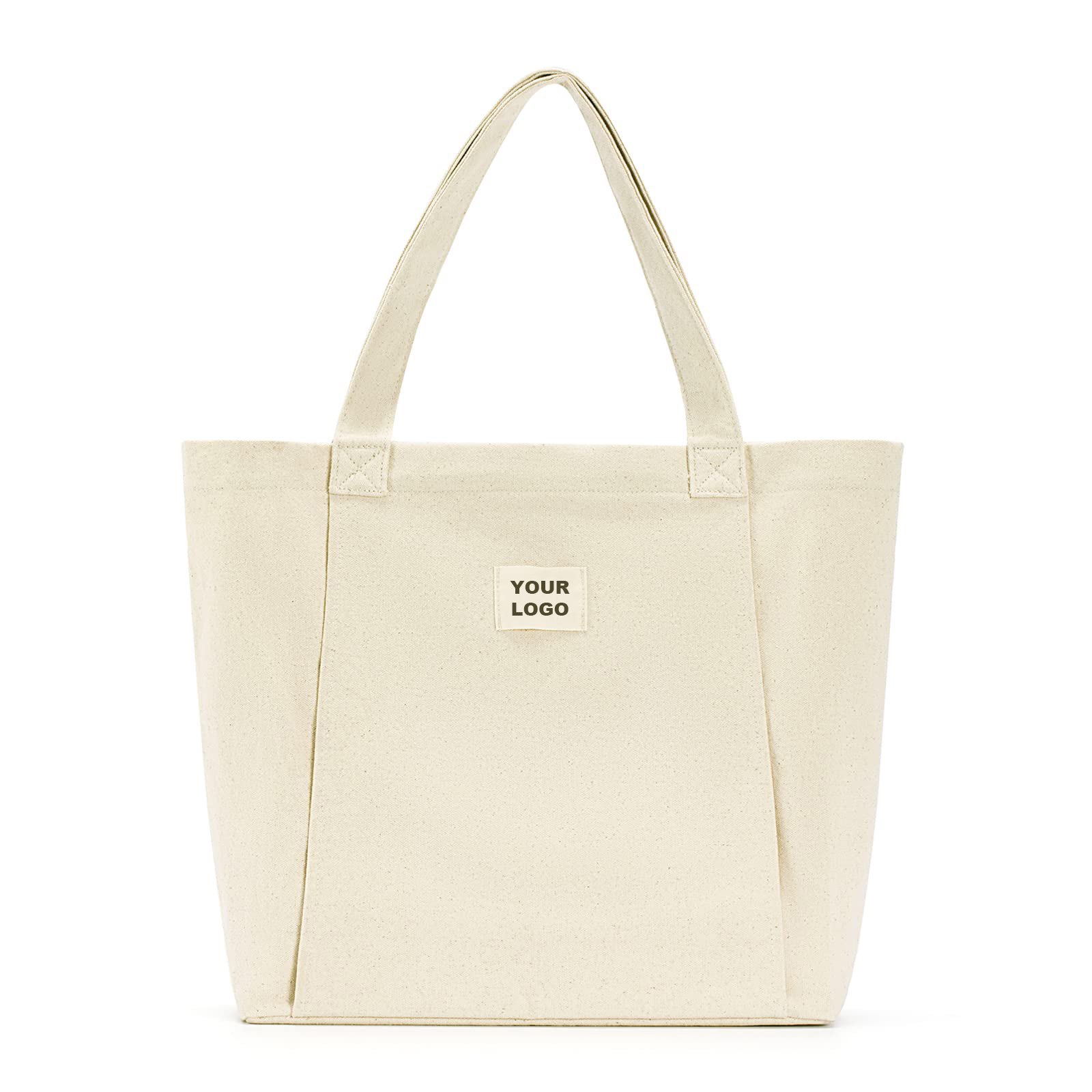 Heavy Canvas Yoga Mat Tote Bag with Zipper Pocket