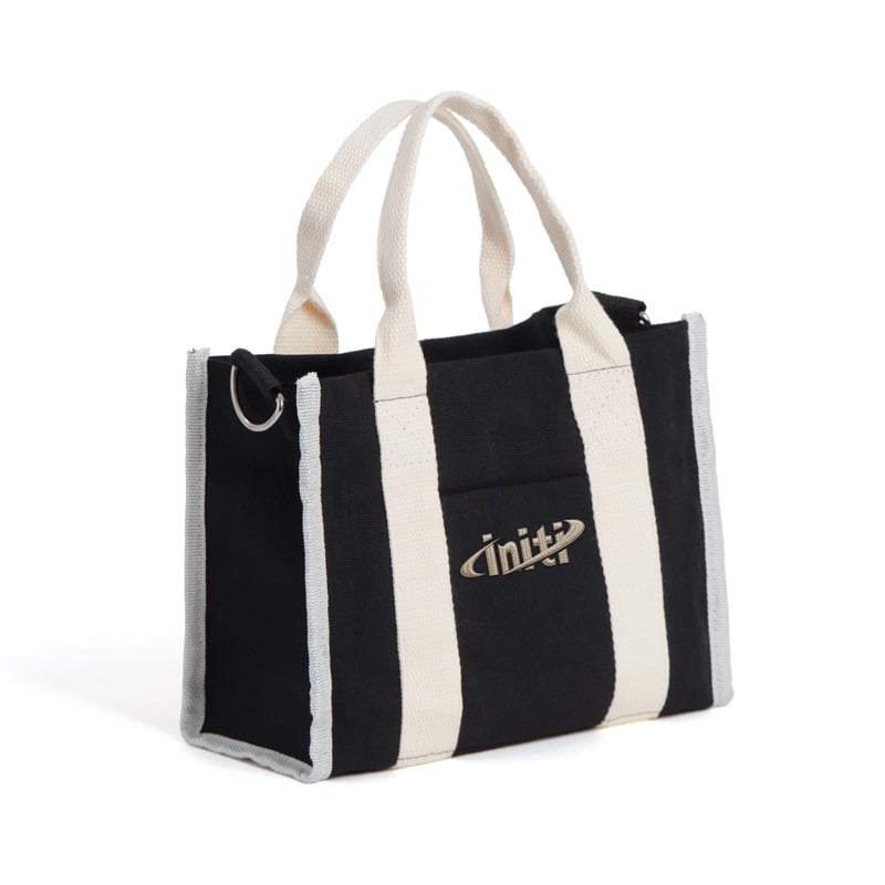 Mini Canvas Crossbody Tote Bag with Zipper
