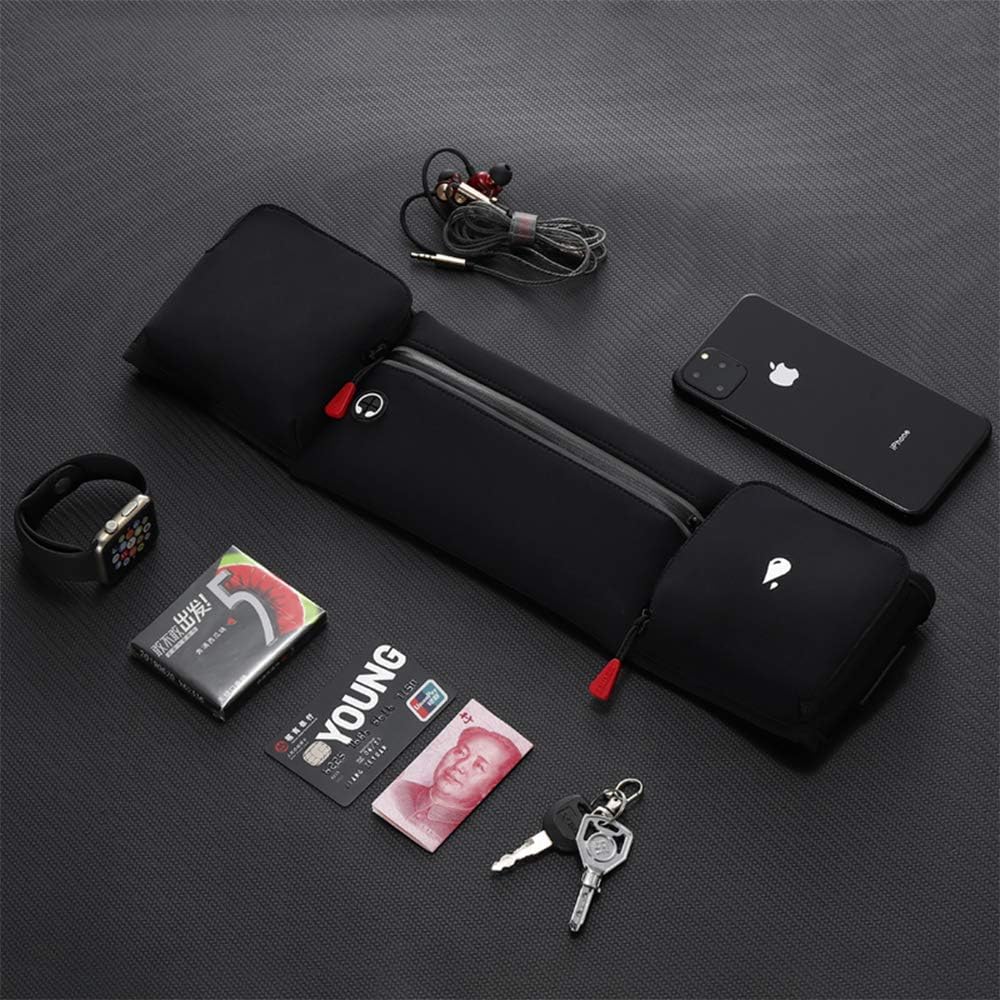 Reflective Running Waist Belt with Bottle Holders