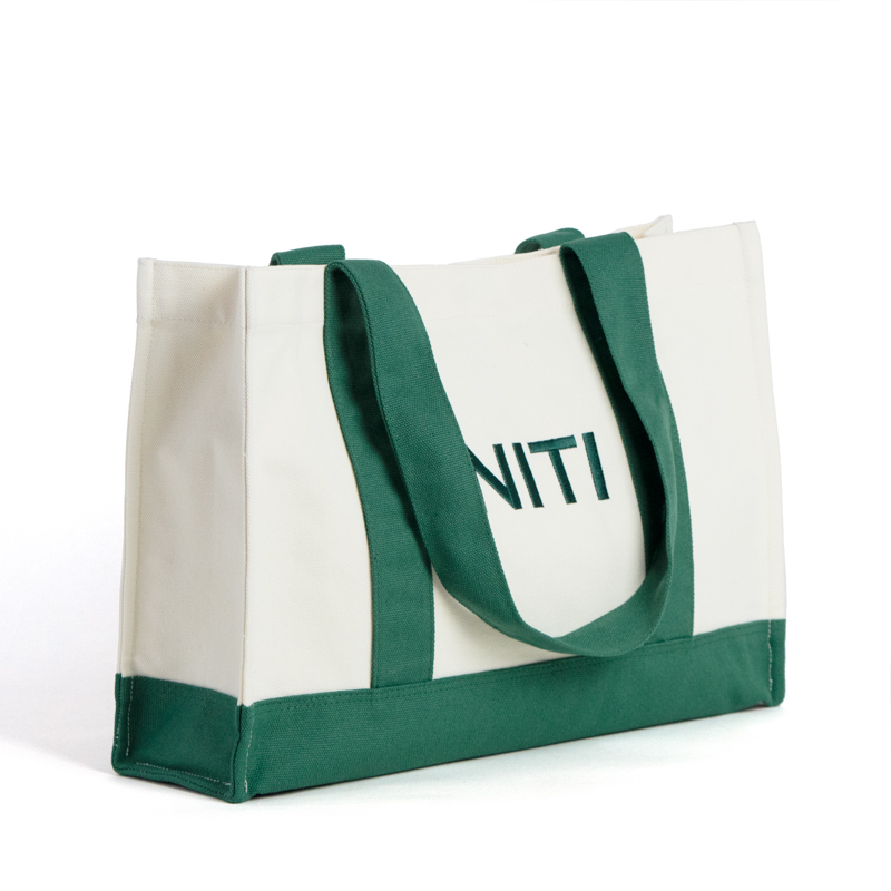 Contrast Canvas Tote Bag