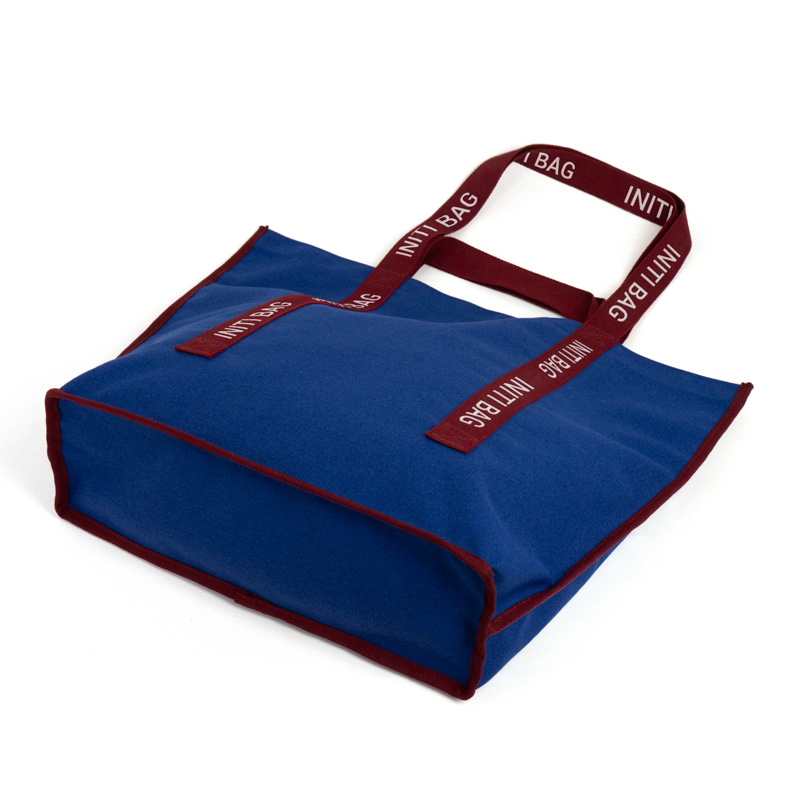 Large Logo Webbing Canvas Tote Bag