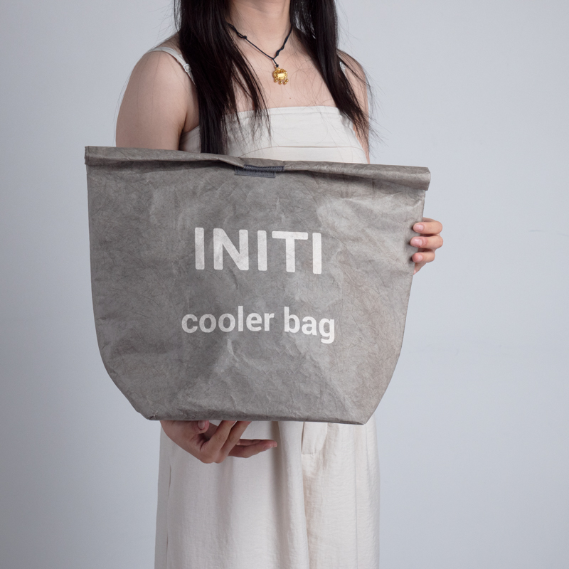 Roll-Top Tyvek Paper Insulated Cooler Bag