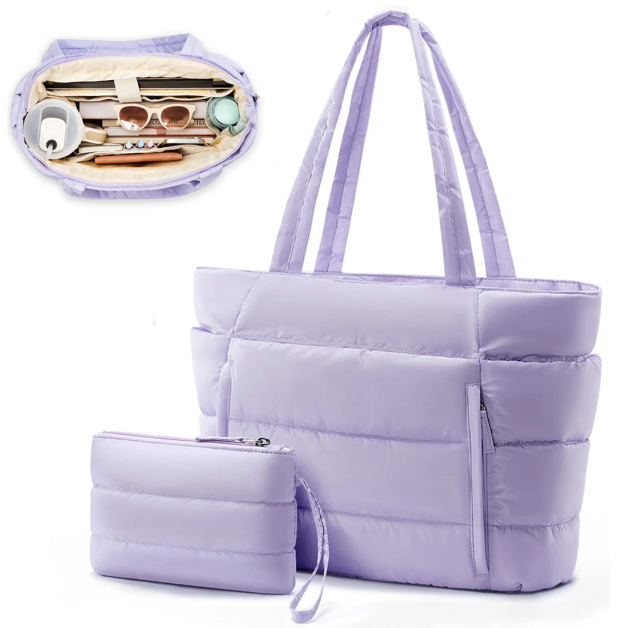 Custom Waterproof Quilted Shoulder Tote Bag
