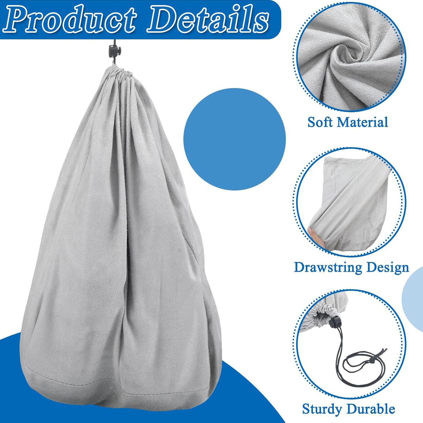 Flannel Drawstring Shoe Storage Bag