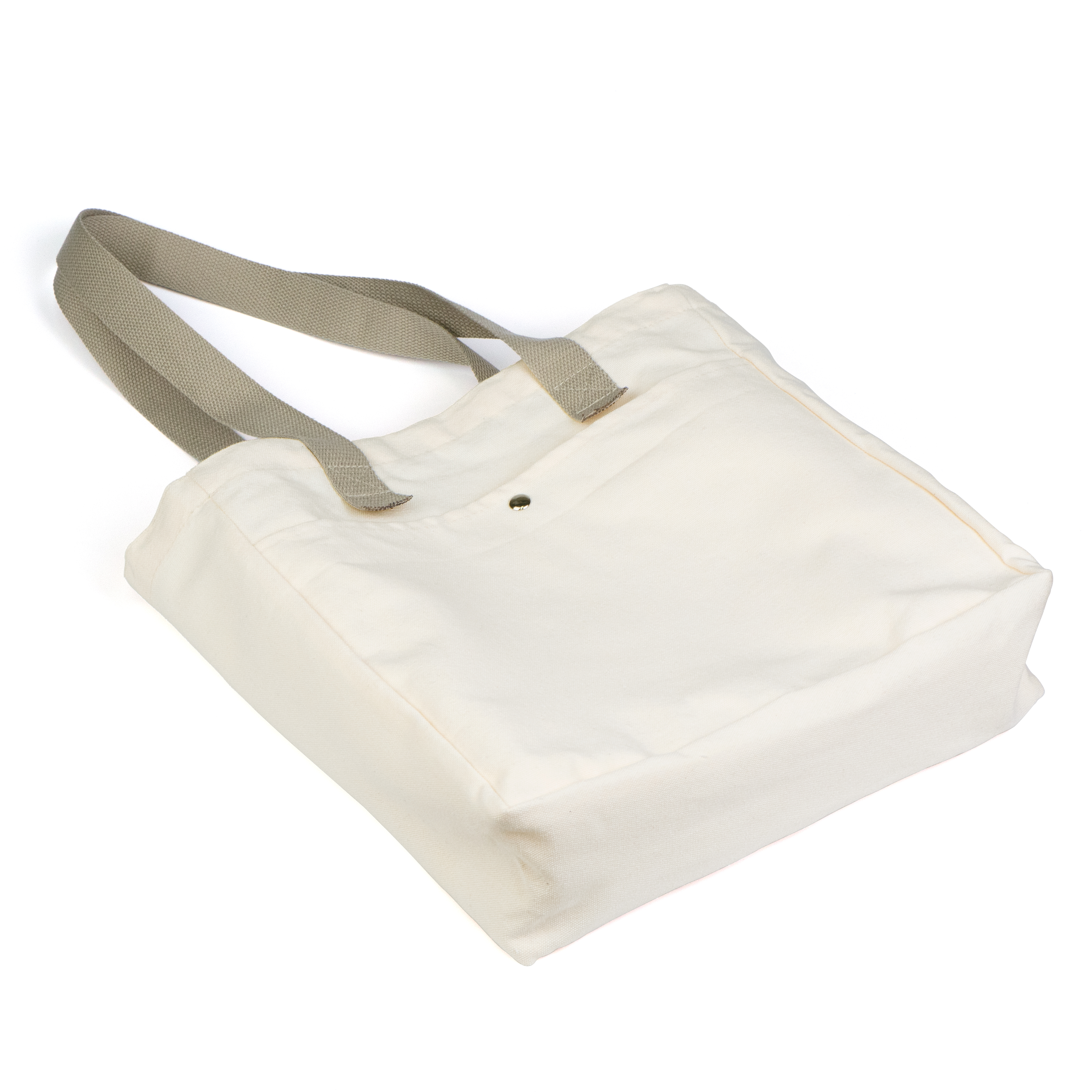 Custom Cotton Canvas Tote Bag with Front Pocket