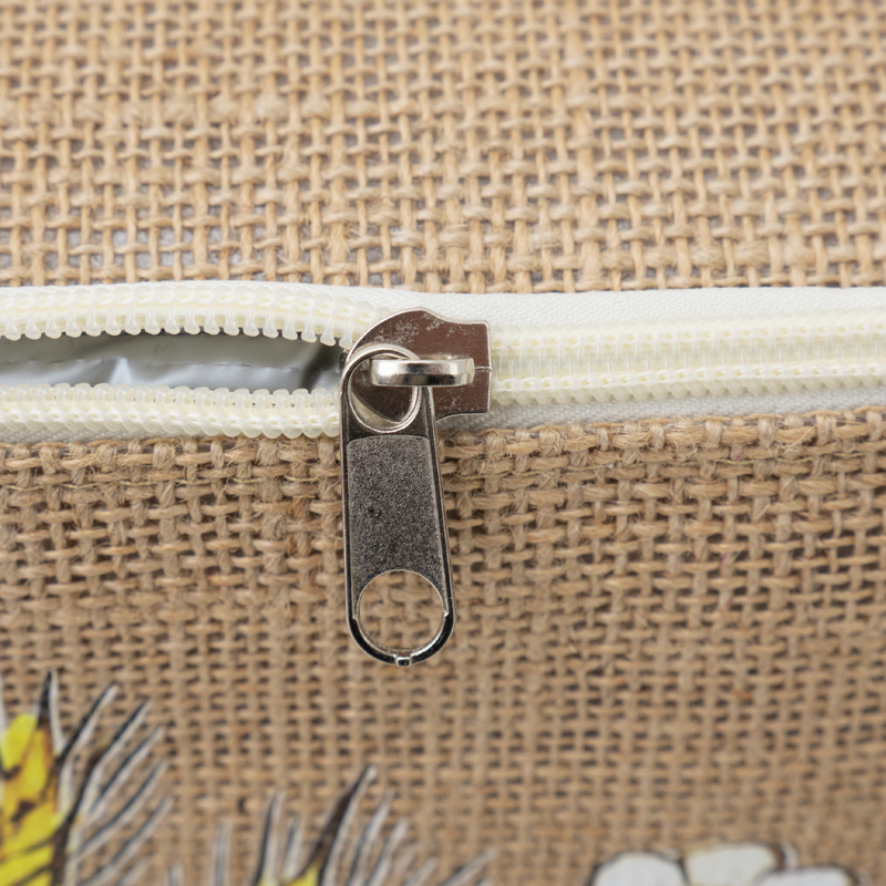 Custom Two-Tier Jute Insulated Cooler Bag