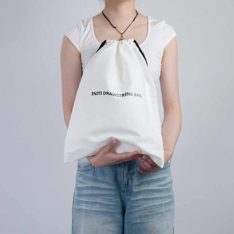 Cotton Canvas Drawstring Storage Bag