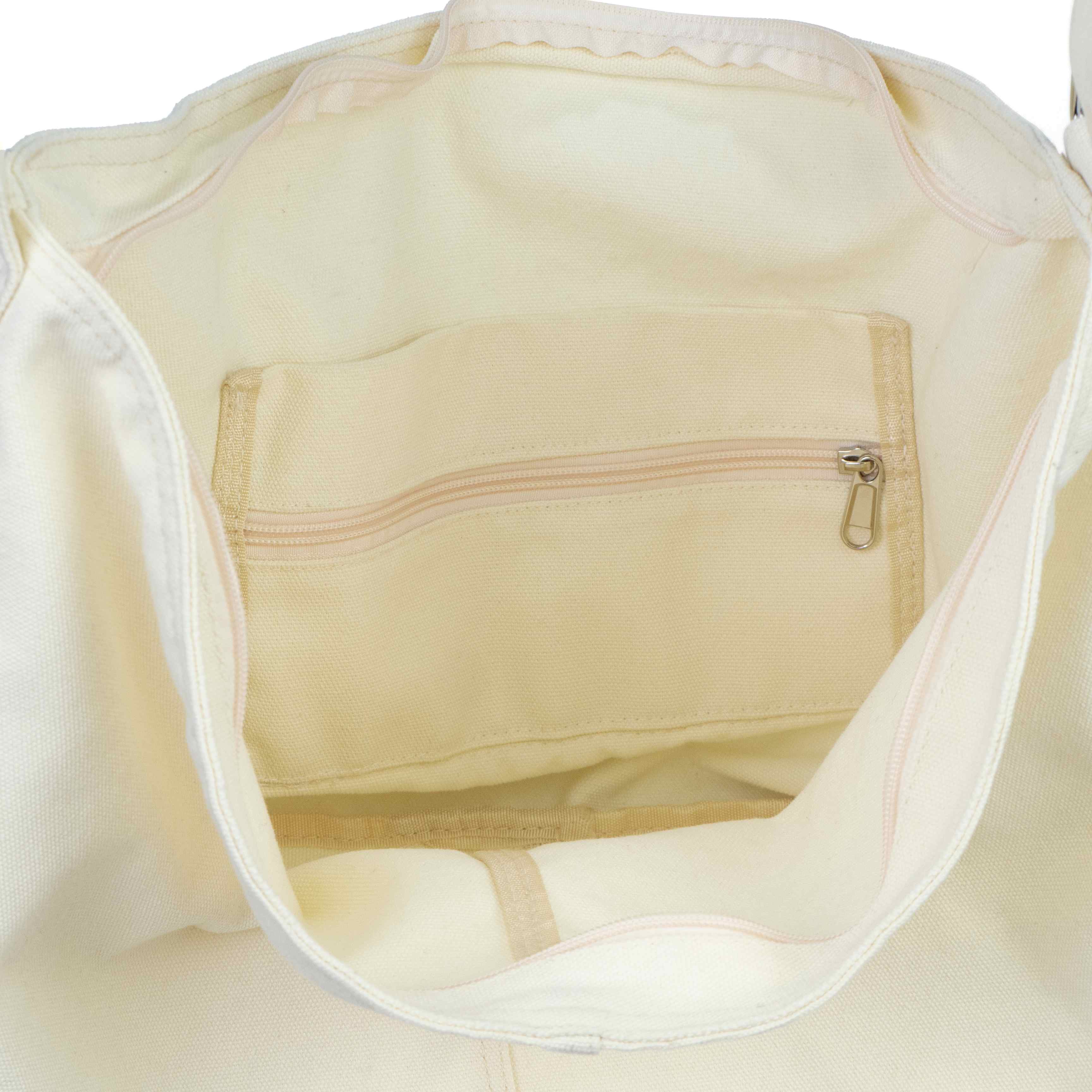 Canvas Crossbody Shoulder Bag with Zipper Pockets