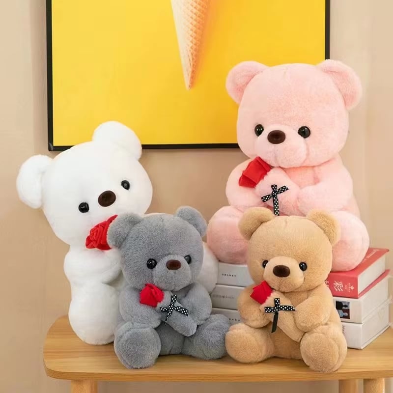 Rose Teddy Bear Plush Toy