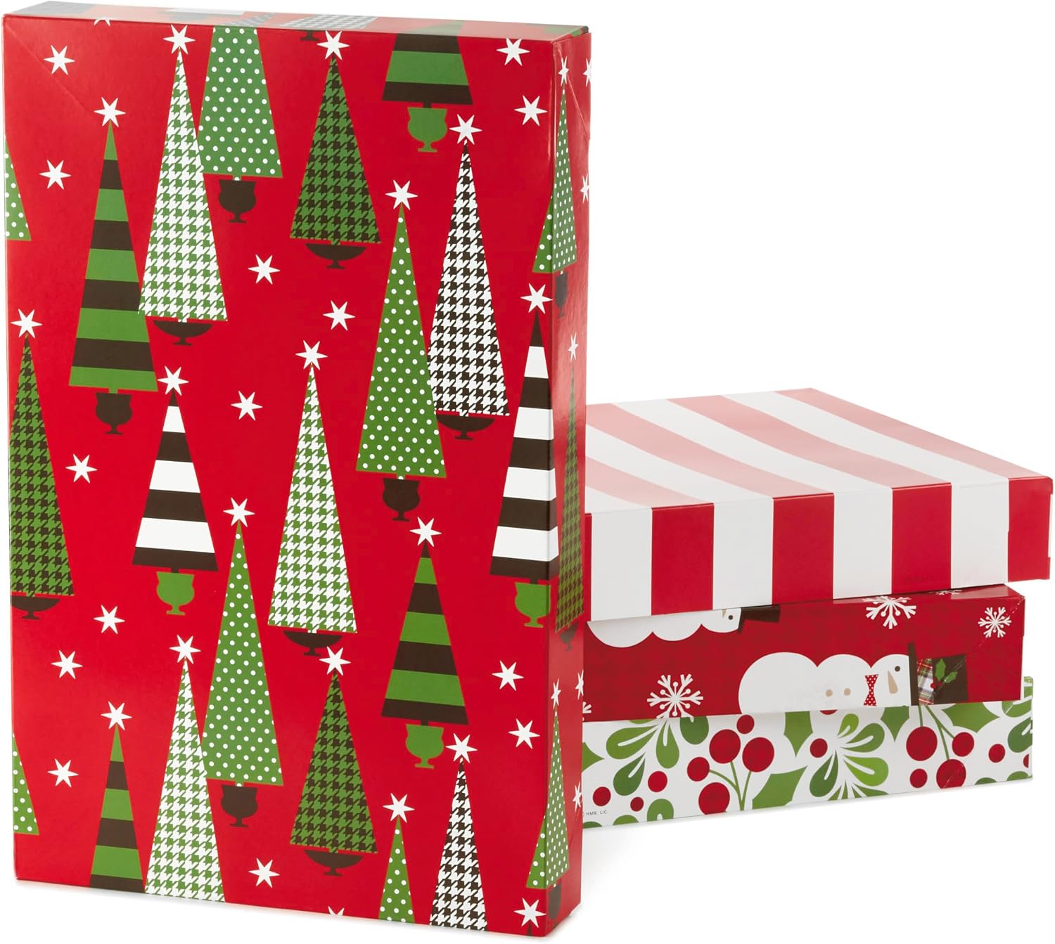 Christmas Printed Gift Box with Lid
