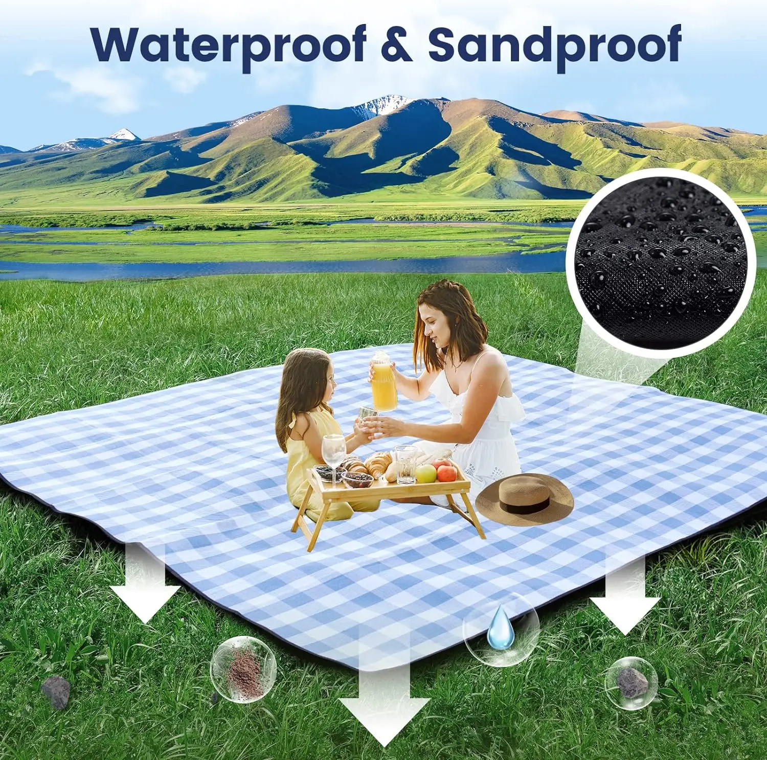 Roll-Up Camping Picnic Blanket