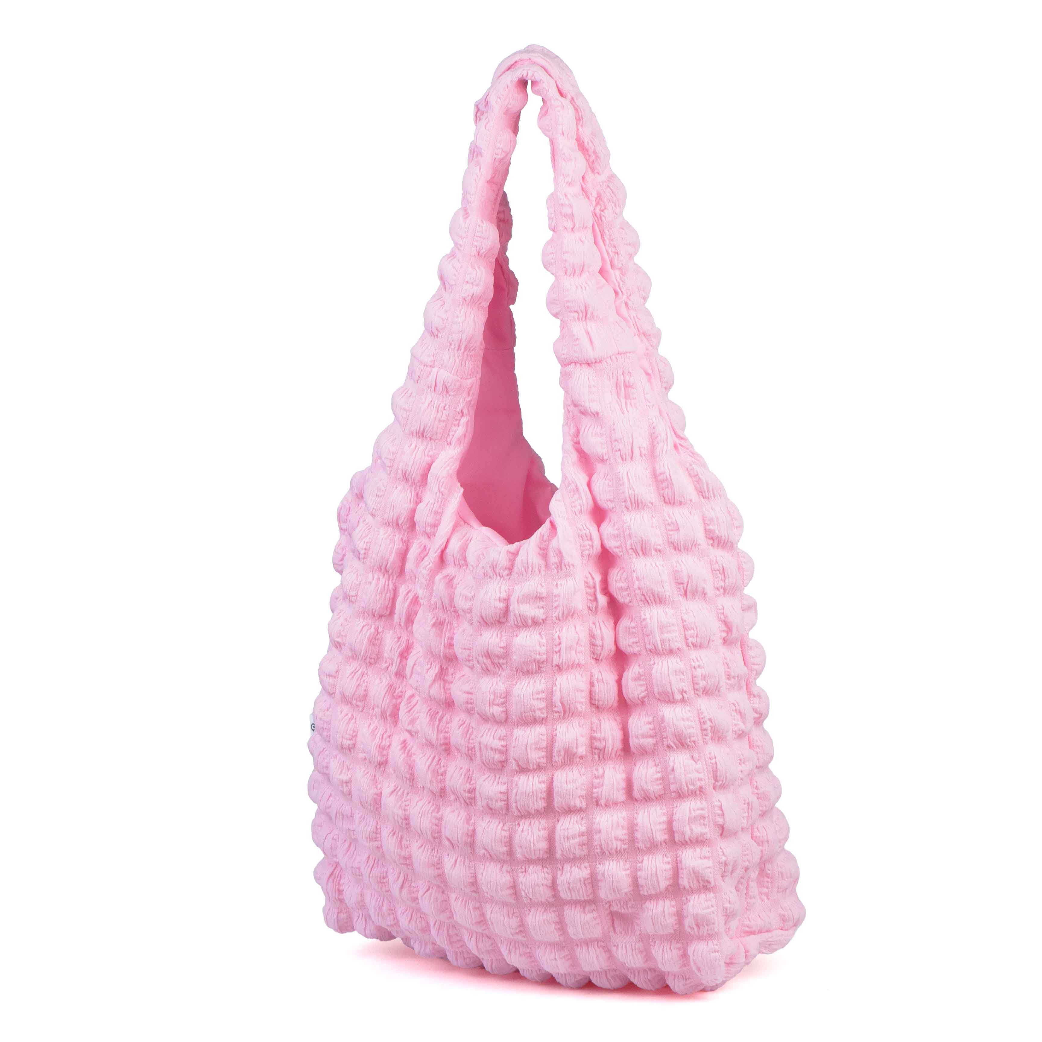 Custom Bubble Puff Cloud Pleated Tote Bag