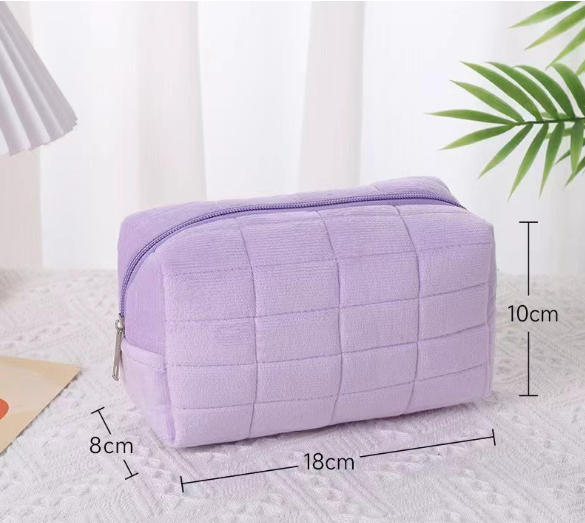 Soft Quilted Cosmetic Bag
