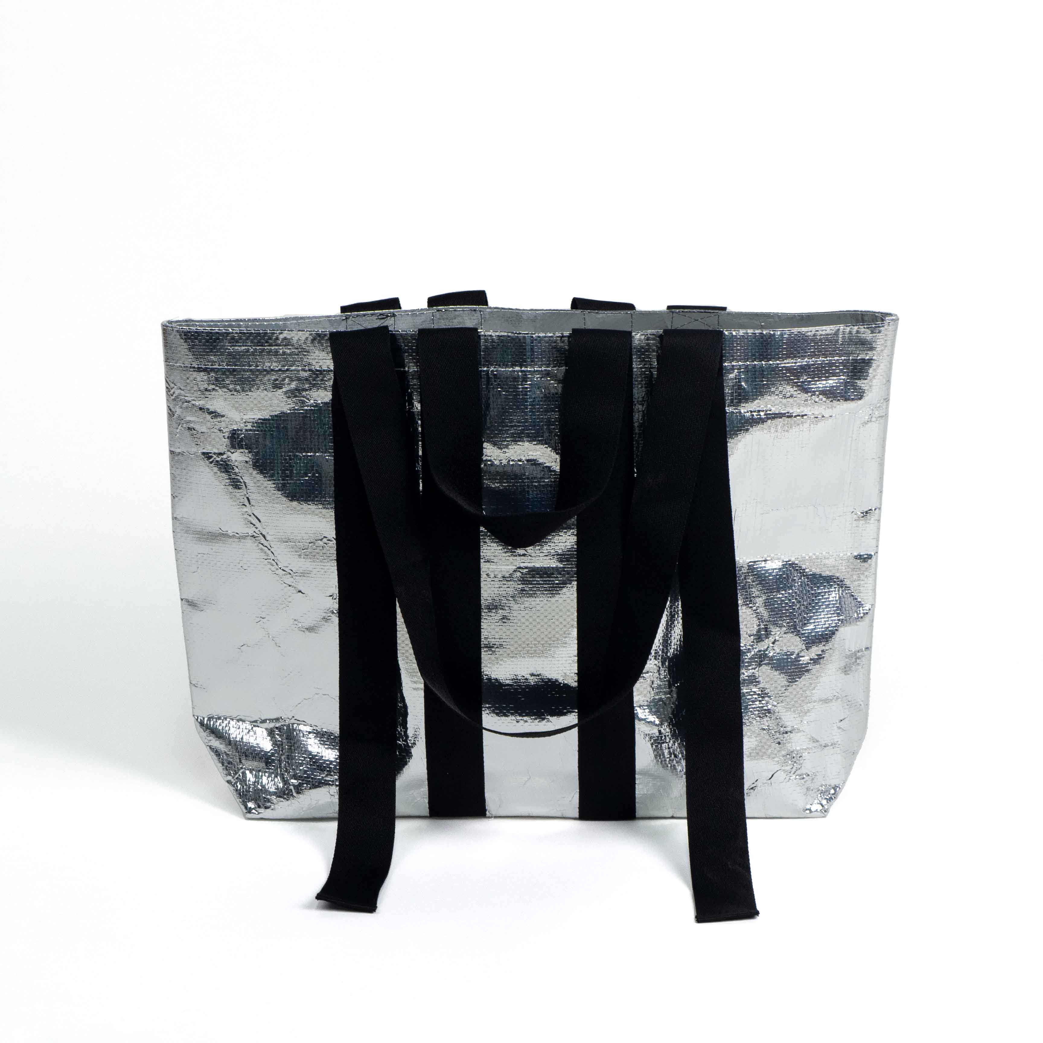 Metallic Laminated PP Woven Tote Bag