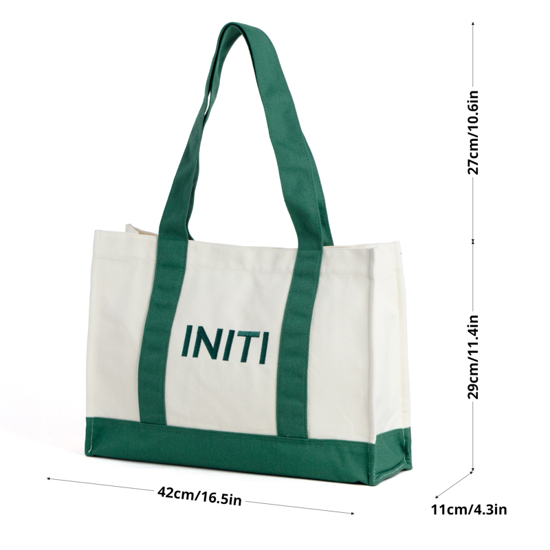 Contrast Canvas Tote Bag