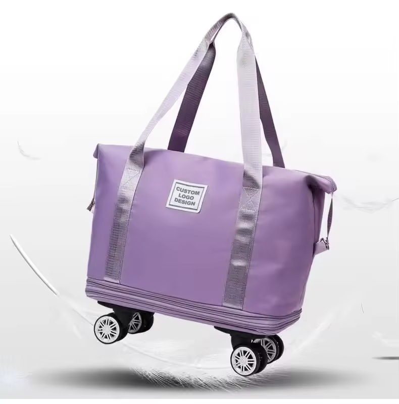 Expandable Rolling Travel Tote Bag