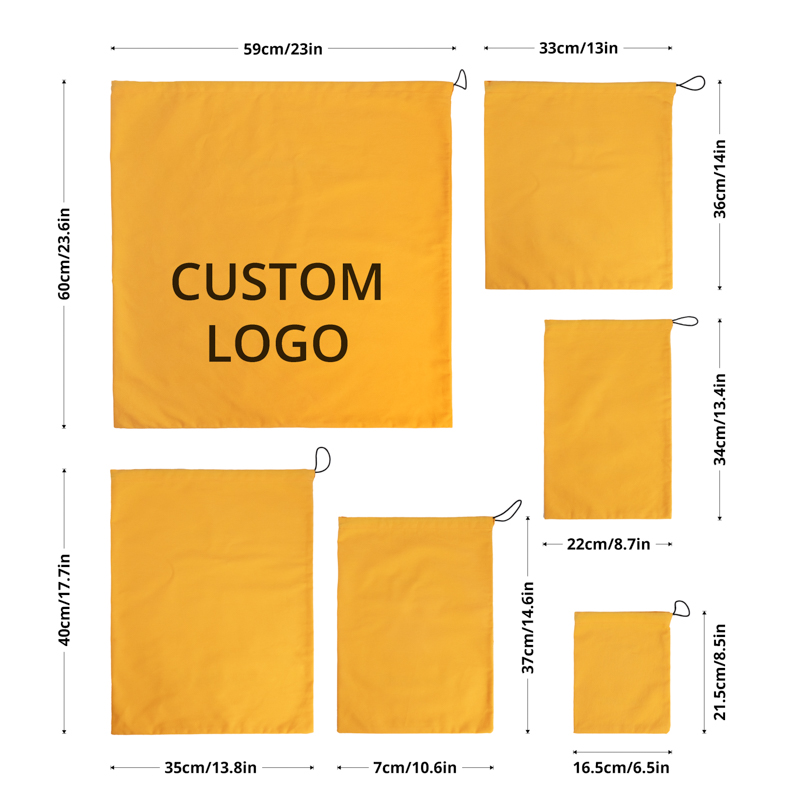 Custom Multi-Size Drawstring Storage Bag Set