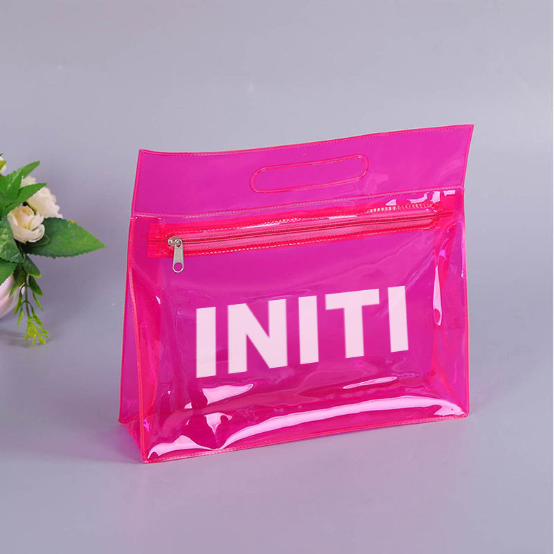 Colored Jelly PVC Clear Cosmetic Bag