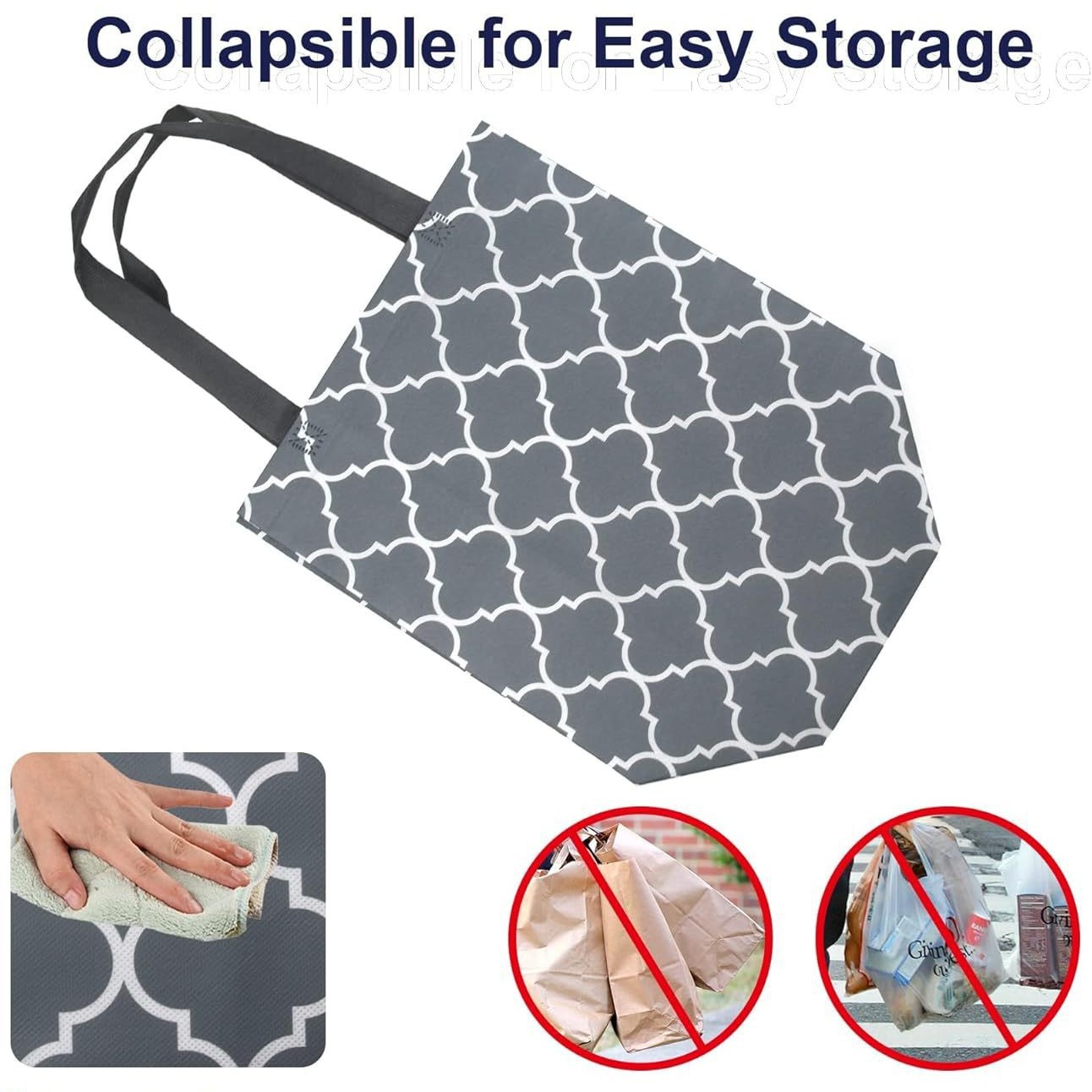 Waterproof RPET Eco-Friendly Shopping Tote Bag