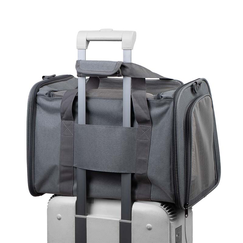 Soft-Sided Pet Carrier Bag with Mesh Panels