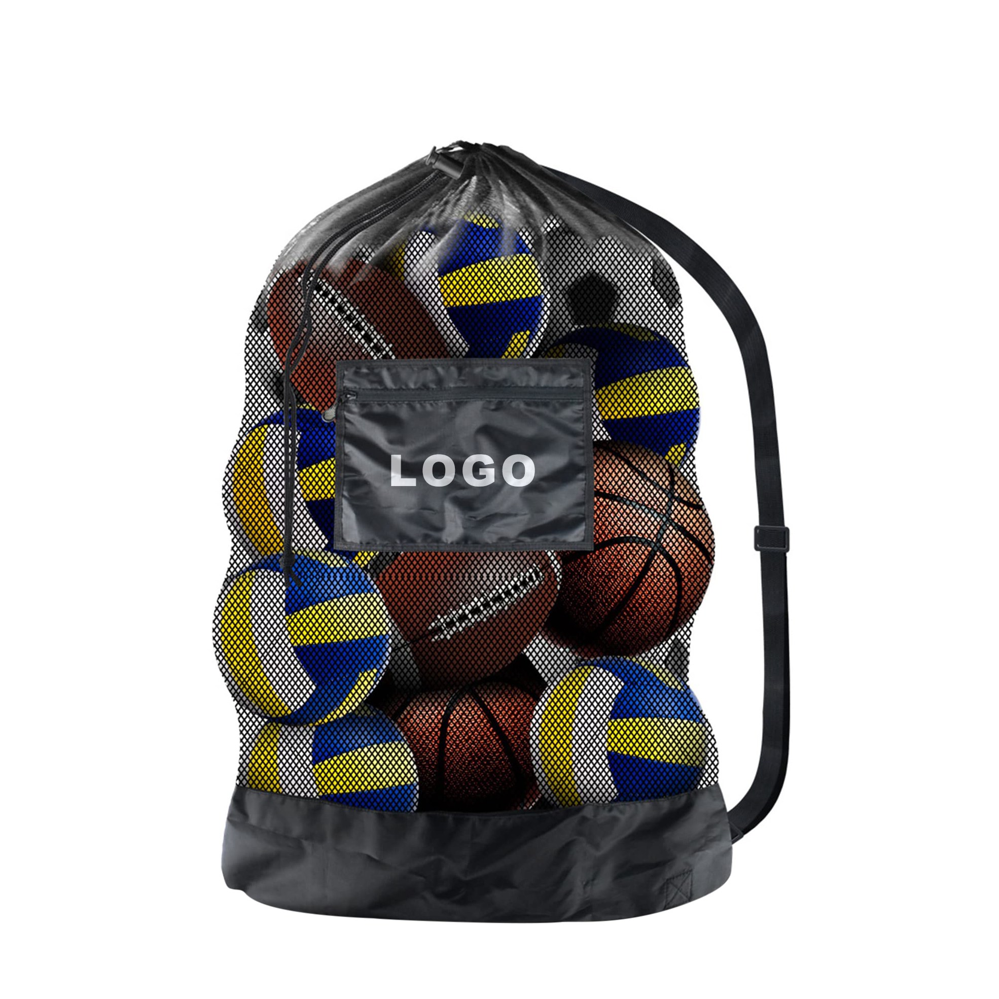 Heavy-Duty Drawstring Mesh Ball Storage Bag