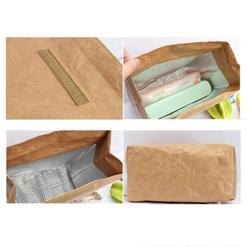 Kraft Paper Insulated Lunch Bag