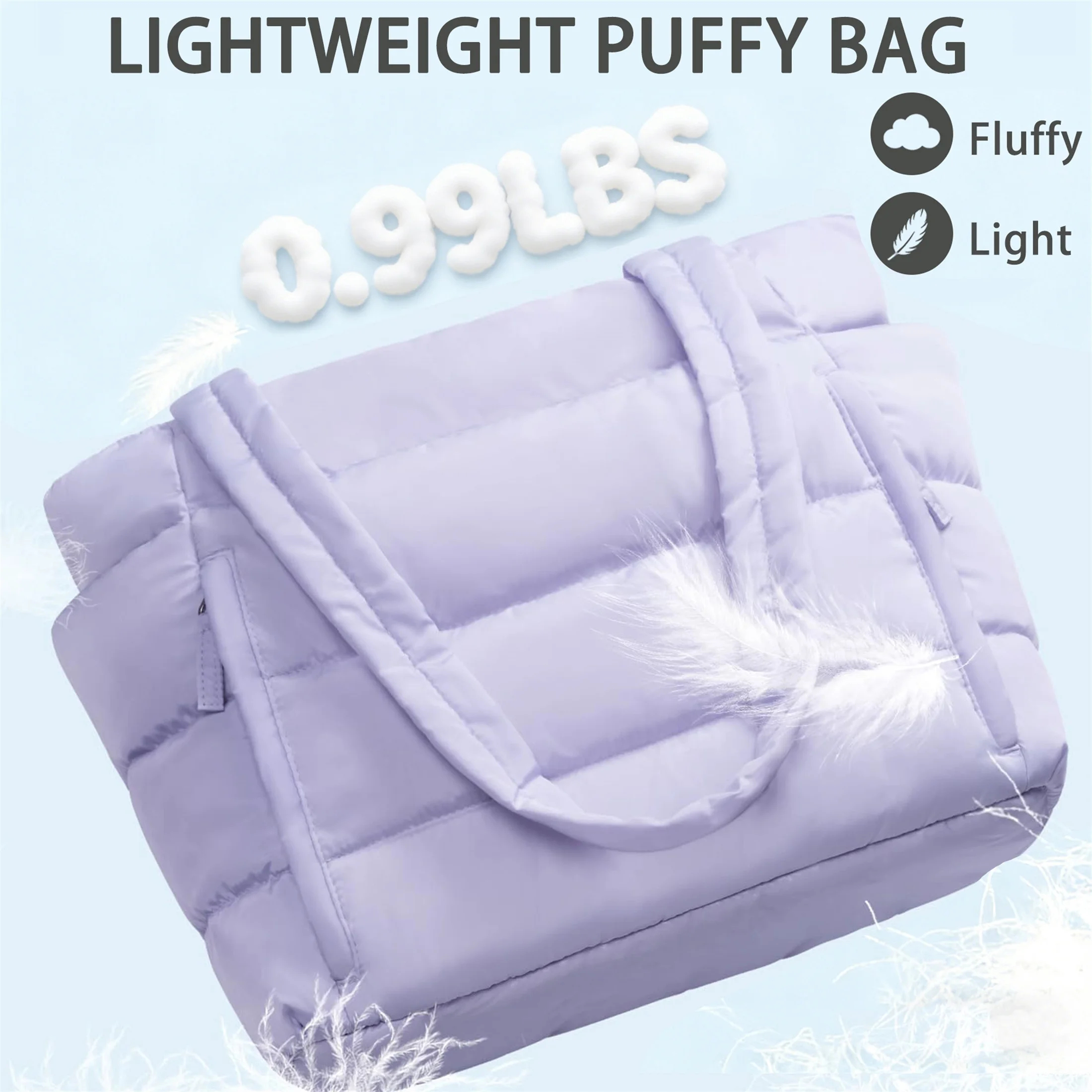 Custom Waterproof Quilted Shoulder Tote Bag