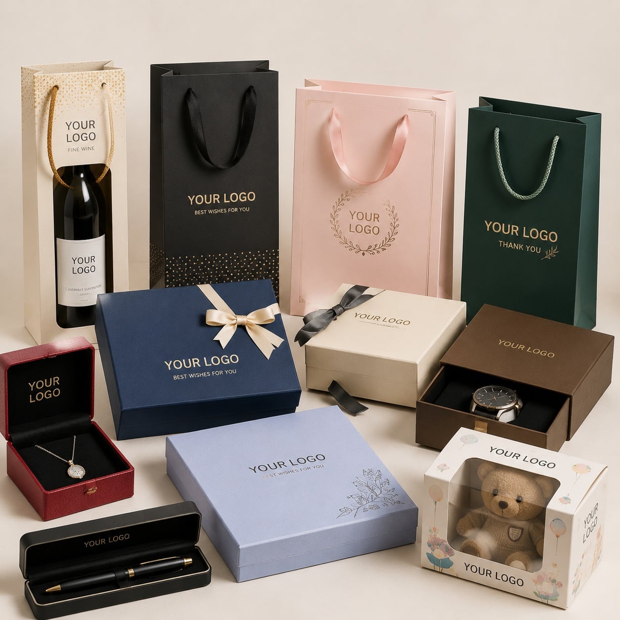 Wine, Gift & Paper Bags-Boxes