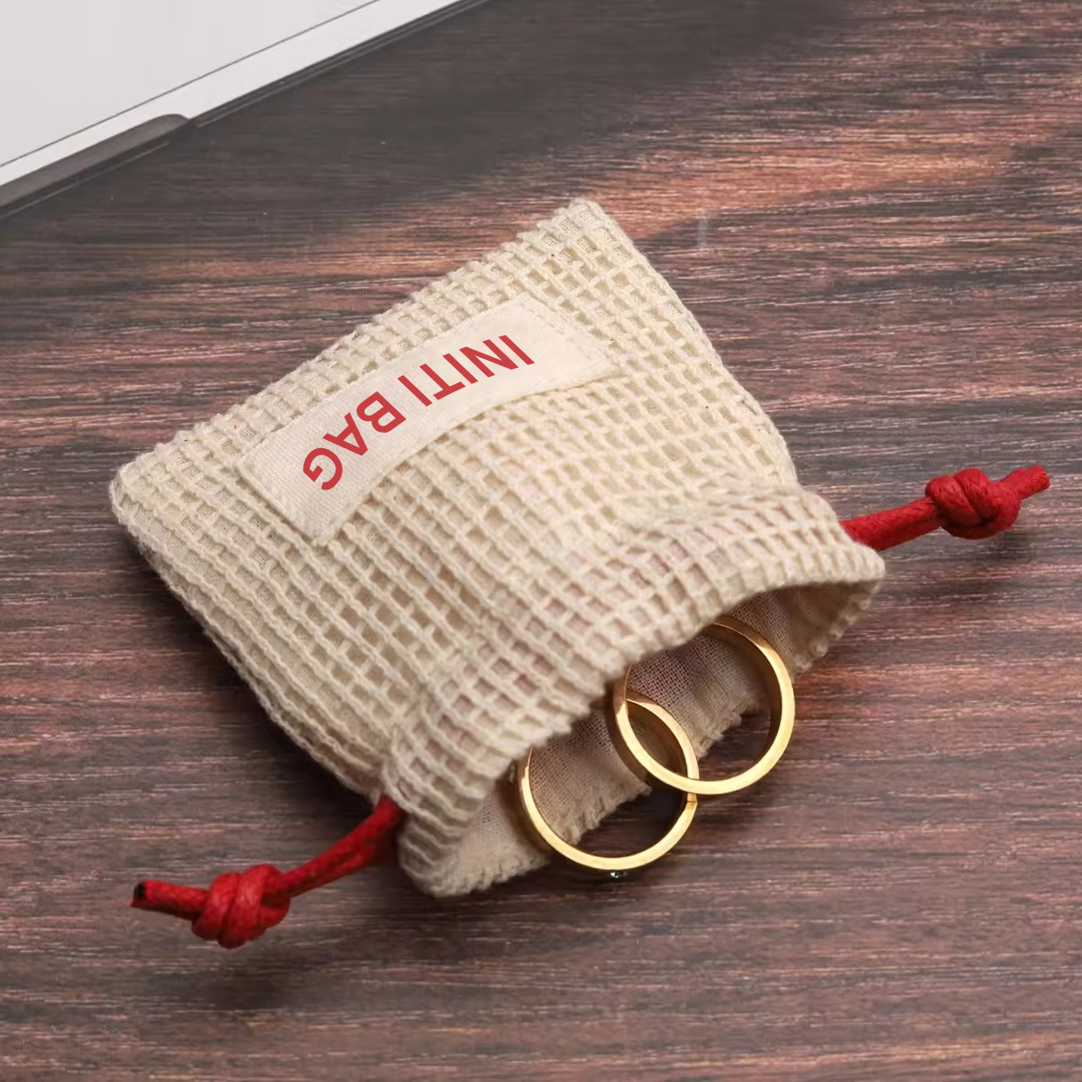 Wholesale Cotton Mesh Drawstring Pouch