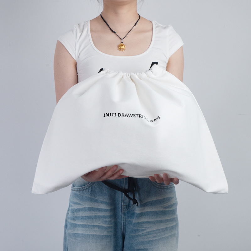 Cotton Canvas Drawstring Storage Bag