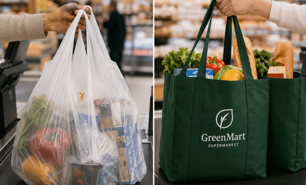 Mengapa Pasar Raya Menggantikan Beg Plastik dengan Beg Tote Boleh Gunapakai