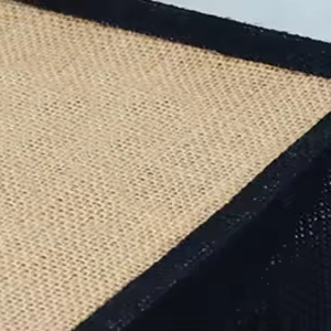 Custom Burlap Tote Bag with Reinforced Handles
