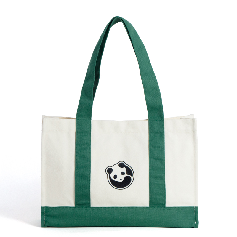 Contrast Canvas Tote Bag