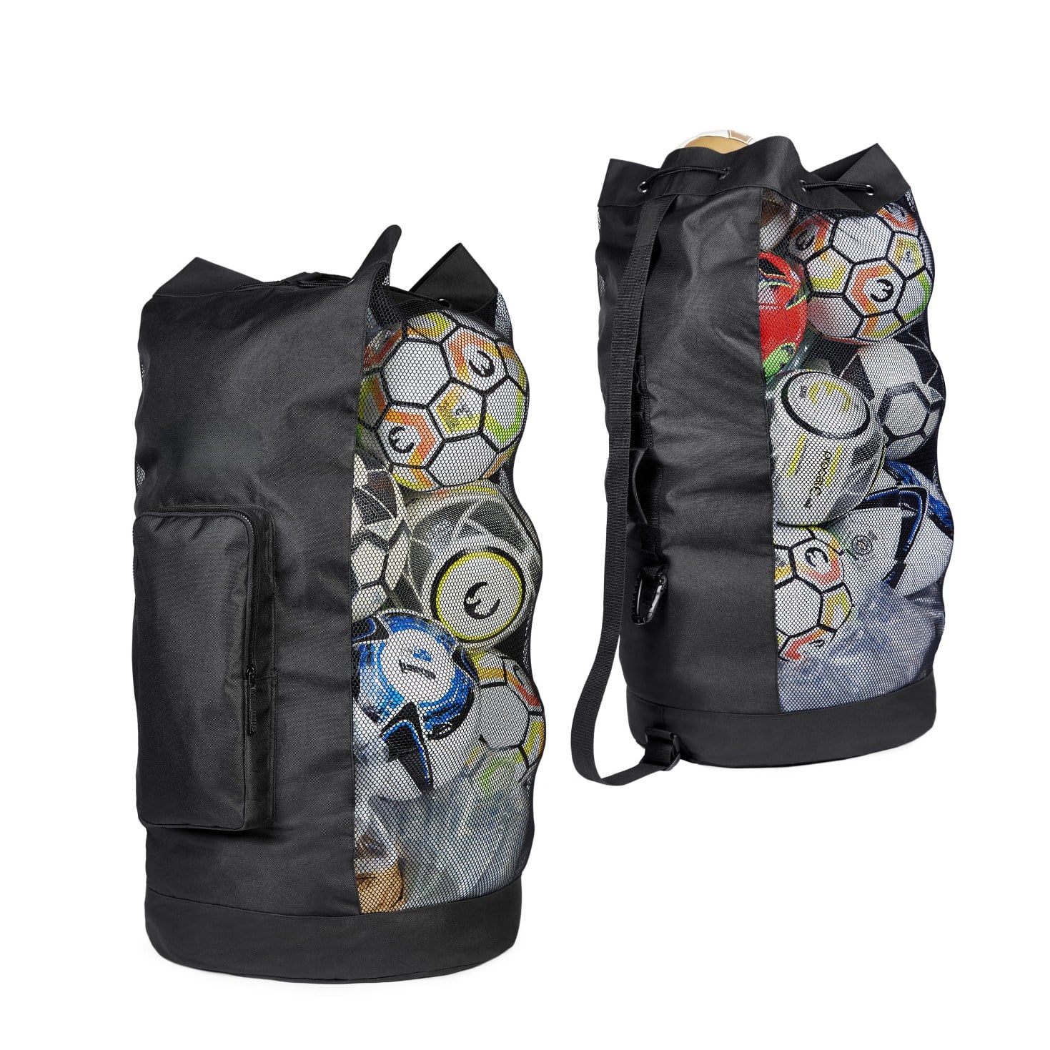 Mesh Sports Ball Bag with Shoulder Strap