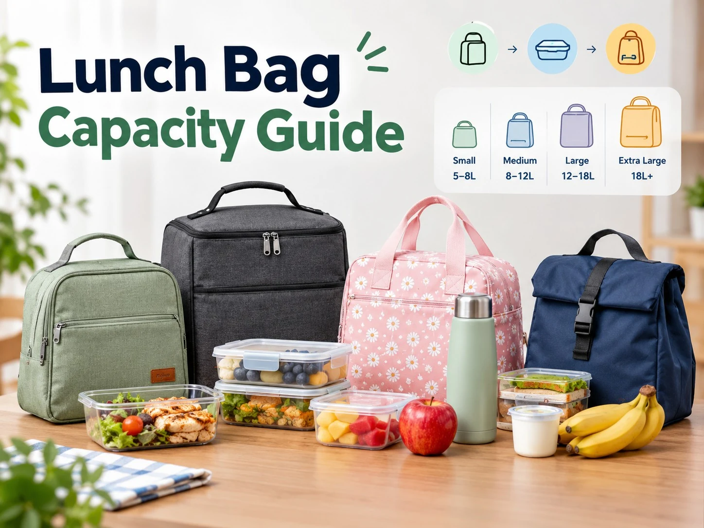 Lunch Bag Capacity Guide: How to Choose the Right Size