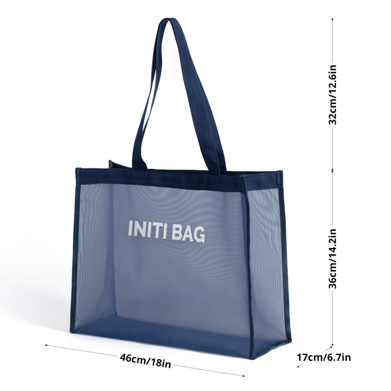 Transparent Mesh Shopping Tote Bag