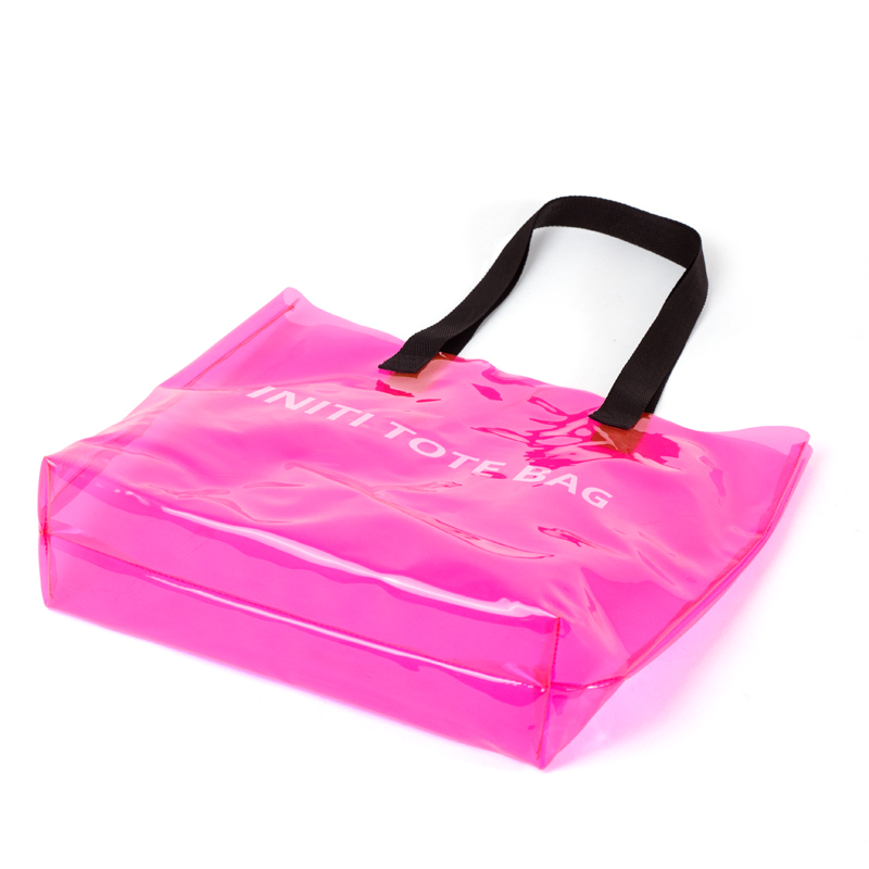 Transparent Colored PVC Tote Bag