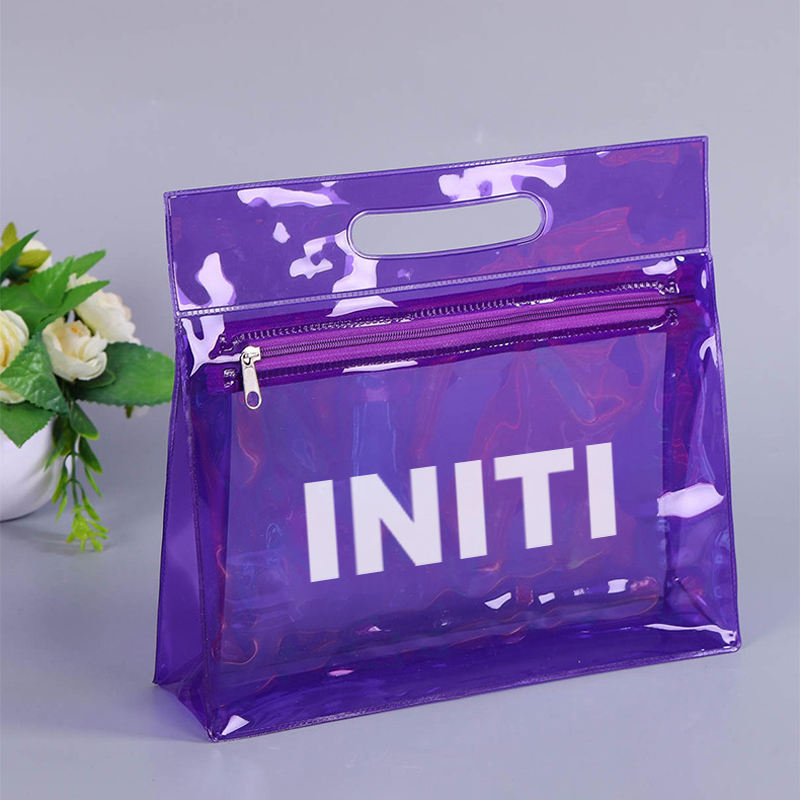 Colored Jelly PVC Clear Cosmetic Bag