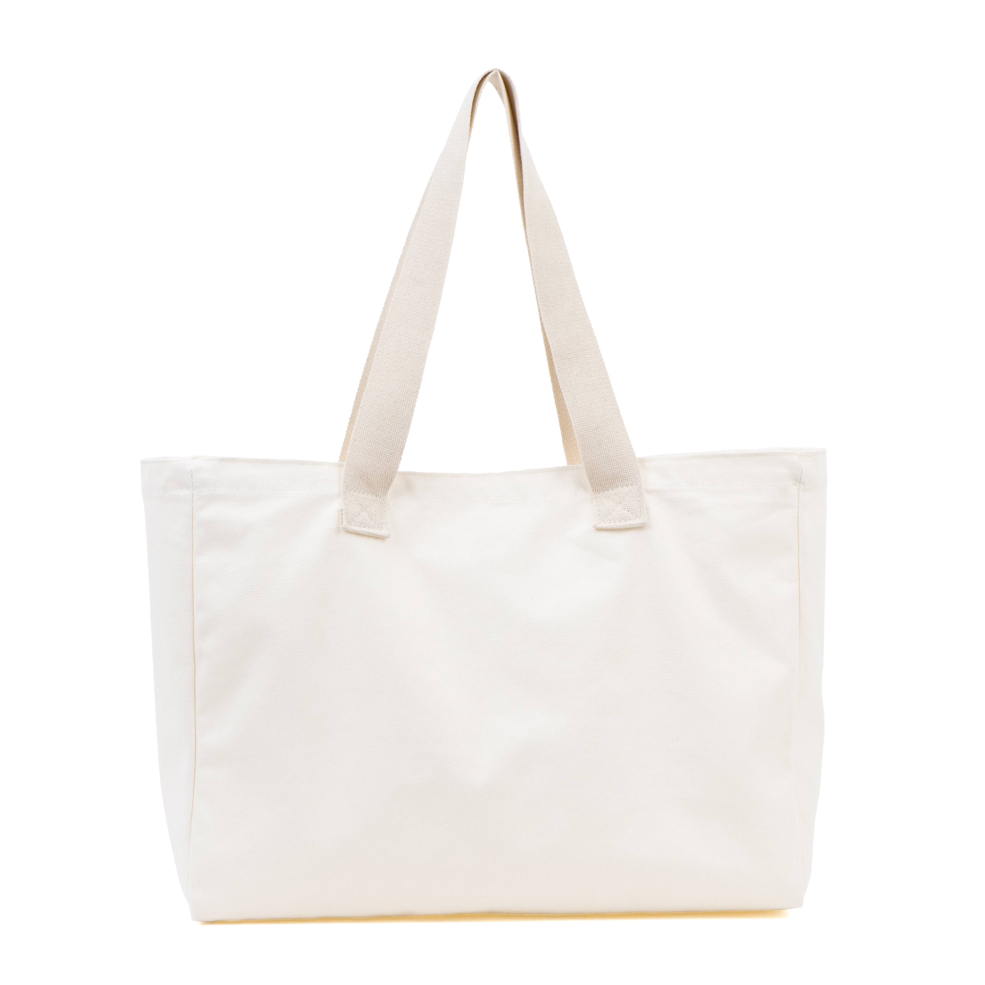 Wide Gusset Cotton Canvas Tote Bag