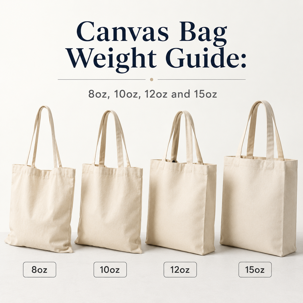 Canvas Bag Weight Guide: 8oz, 10oz, 12oz and 15oz