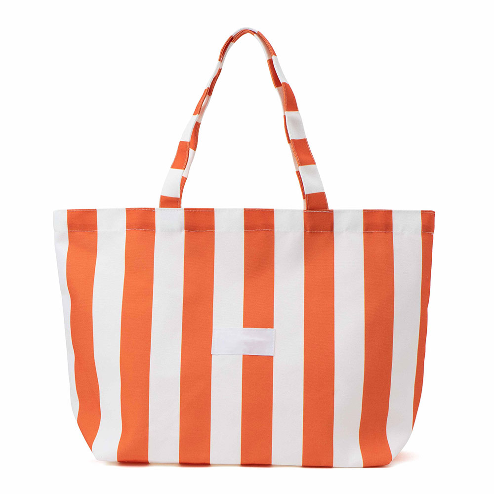 Striped Canvas Tote Bag