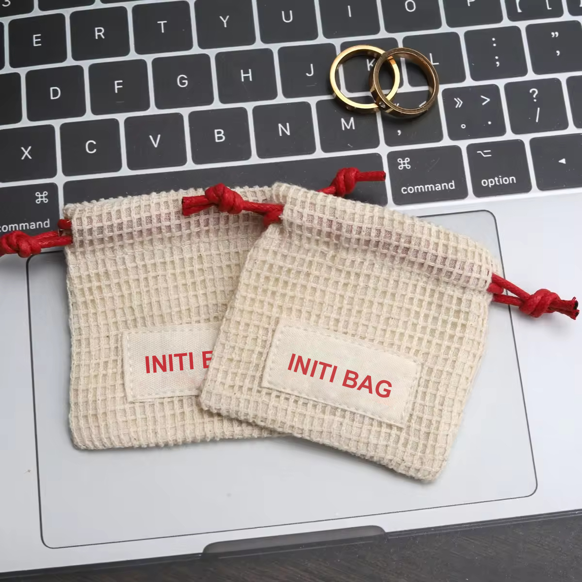 Wholesale Cotton Mesh Drawstring Pouch