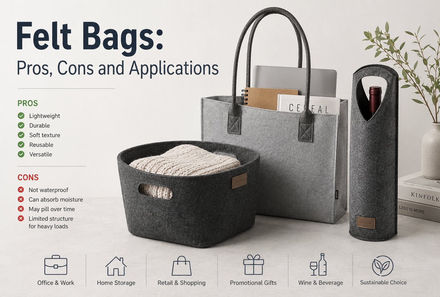 Felt Bags: Pros, Cons and Applications