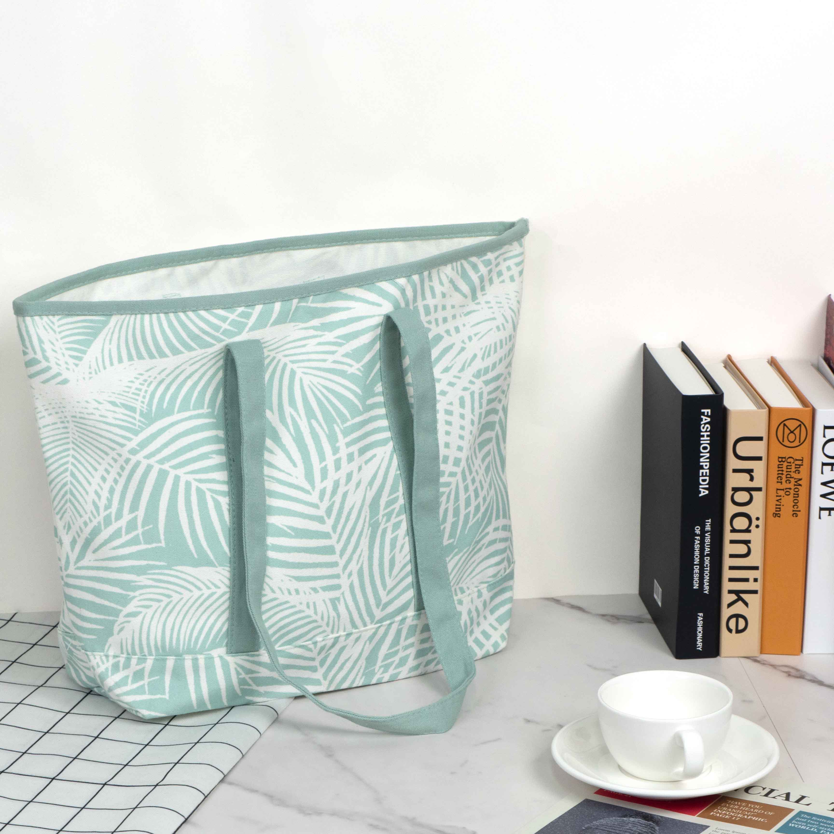 Printed RPET Open-Top Tote Bag