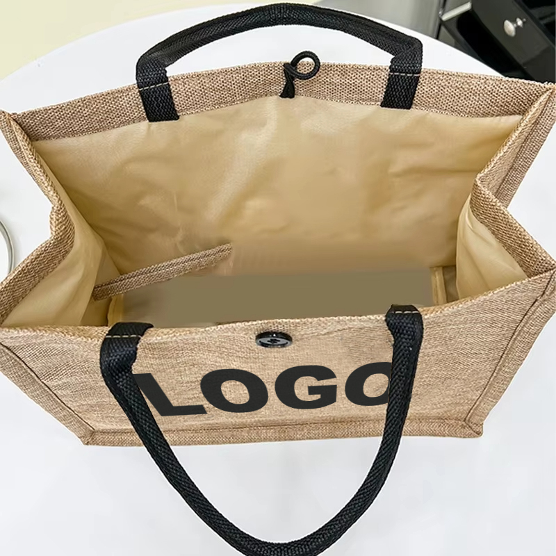 Woven Straw Fabric Tote Bag