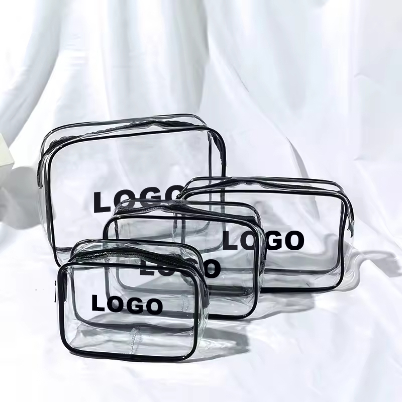 Anpassad vattentät transparent PVC-kosmetikväska