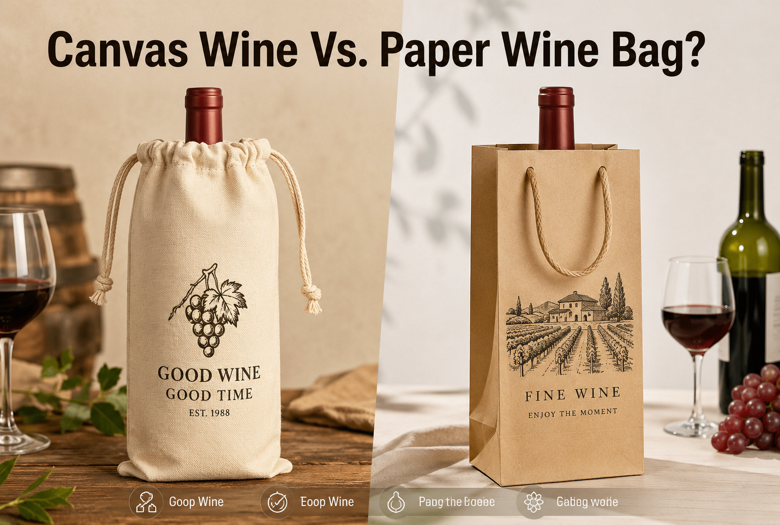 Canvas Wine Bag vs Paper Wine Bag: Which Is Better?